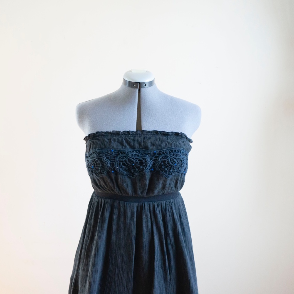 Free People Stargazer Strapless maxi dress - black